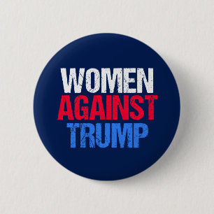 Bóton Redondo 5.08cm Mulheres Contra Donald Trump