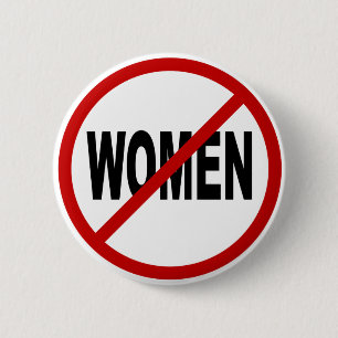 Bóton Redondo 5.08cm Mulheres do ódio Women/No permitidas a indicaçã