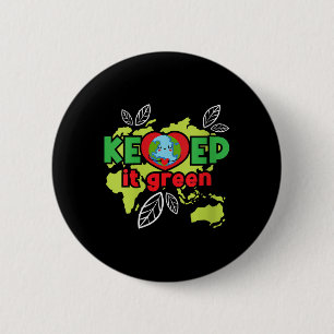 Bóton Redondo 5.08cm Mulheres Mantêm Verde - Proteção Ambiental