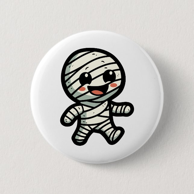 Bóton Redondo 5.08cm Mummy (Frente)