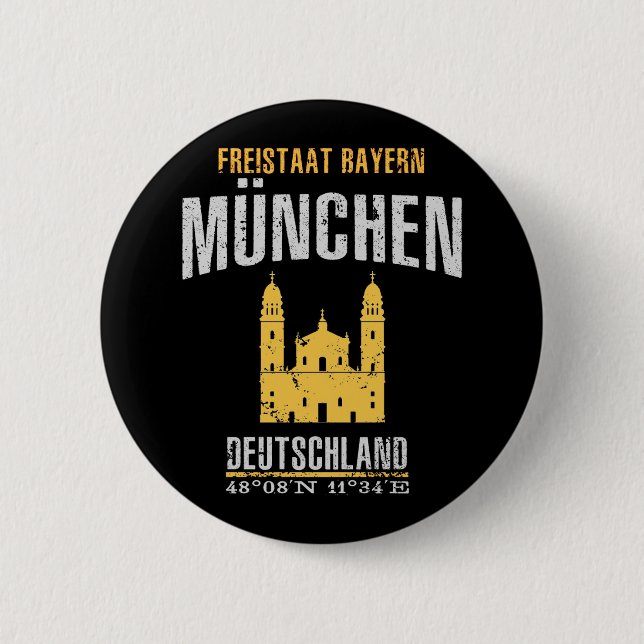 Bóton Redondo 5.08cm München (Frente)