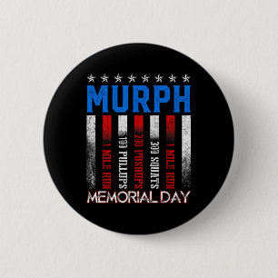 Bóton Redondo 5.08cm Murph Workout Exercise Challenge Murph Memorial