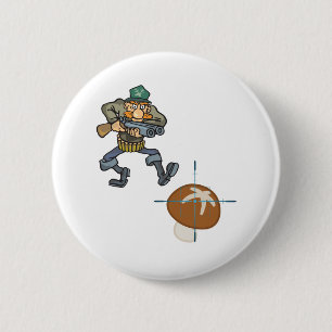 Bóton Redondo 5.08cm Mushroom Hunter Está Vindo