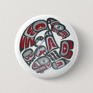 Bóton Redondo 5.08cm Music Native American Tribal Totem