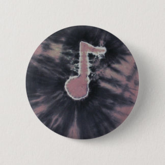Bóton Redondo 5.08cm Música Nota Tie Dye Button Flair