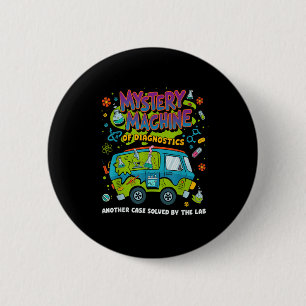 Bóton Redondo 5.08cm Mystery Machine Of Diagnostics Lab Semana 2025 Med