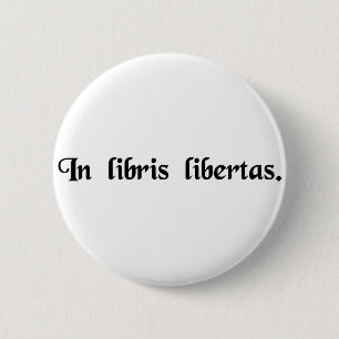 Bóton Redondo 5.08cm Na liberdade dos livros