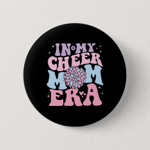 Bóton Redondo 5.08cm Na Minha Era de Mãe de Cheer Groovy Camisa de Fute