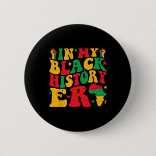 Bóton Redondo 5.08cm Na Minha História Negra, Na História Negra