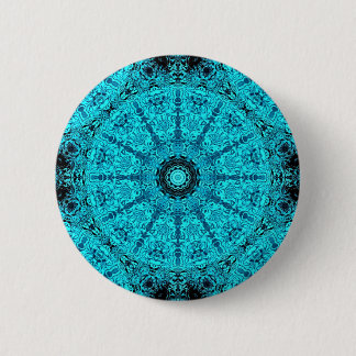 Bóton Redondo 5.08cm Na moda aqua mandala