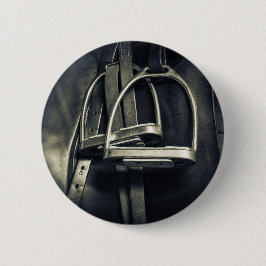 Bóton Redondo 5.08cm Na moda Silver Stirrups em Inglês Riding Saddle