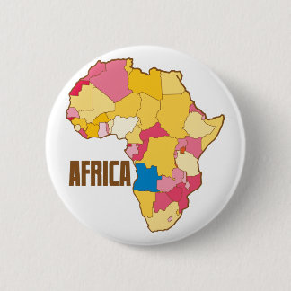 Bóton Redondo 5.08cm nação de mapas de cores AFRICA
