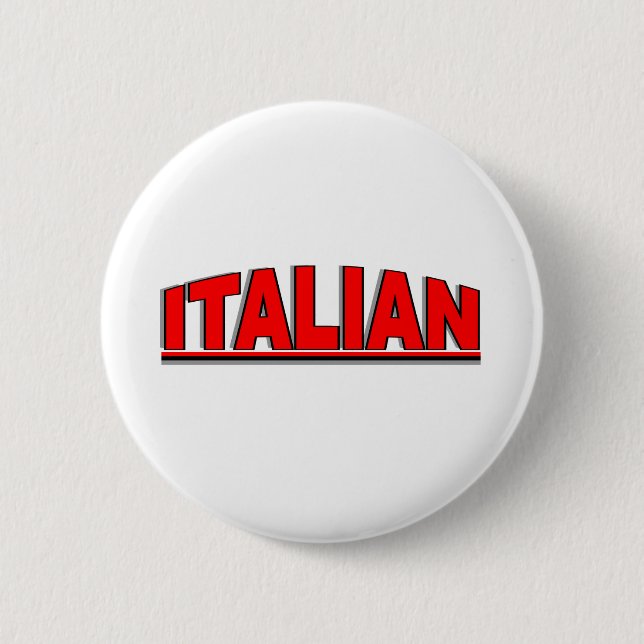Bóton Redondo 5.08cm Nacionalidades - "italiano " (Frente)