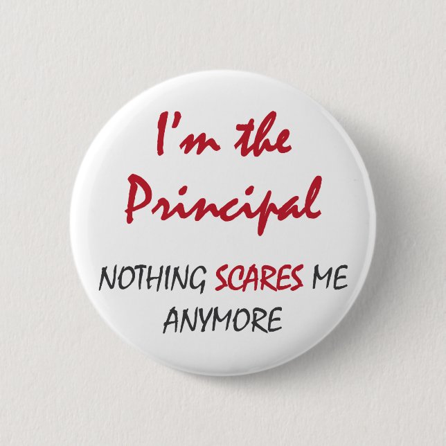 Bóton Redondo 5.08cm Nada sustos principais (Frente)