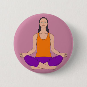 Bóton Redondo 5.08cm Namaste Breath Yoga