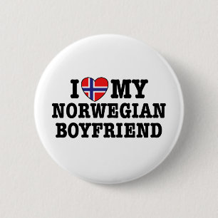 Bóton Redondo 5.08cm Namorado norueguês