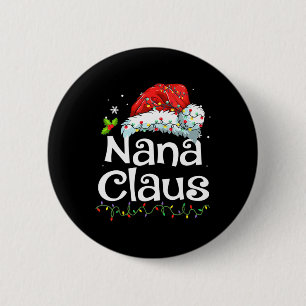 Bóton Redondo 5.08cm Nana Claus Christmas Pajama Matando Xmas L