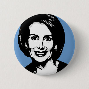 Bóton Redondo 5.08cm Nancy Pelosi Gear