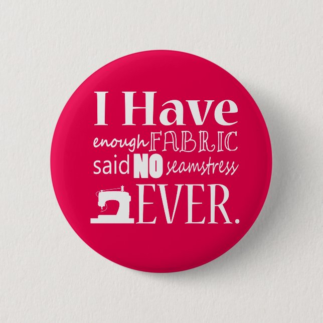 Bóton Redondo 5.08cm Não Basta costura de Tecido {Dark} (Frente)