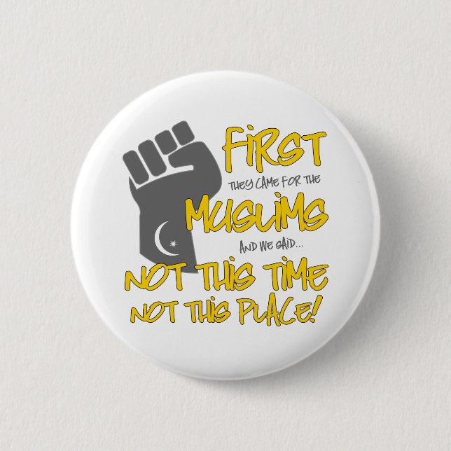 Bóton Redondo 5.08cm Não este botão redondo do lugar (Frente)