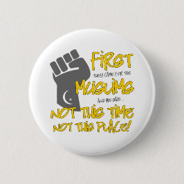 Bóton Redondo 5.08cm Não este botão redondo do lugar