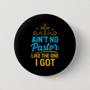 Bóton Redondo 5.08cm Não Há Pastor Como O Que Eu Tenho - Fé Cristã