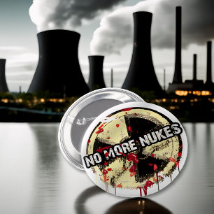 BÓTON REDONDO 5.08CM NÃO MAIS ARMAS NUCLEARES! NÃO MAIS TRAGÉDIA!