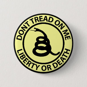 Bóton Redondo 5.08cm Não pise em mim