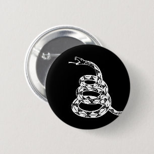 Bóton Redondo 5.08cm Não pise em mim o cobra do libertário da bandeir