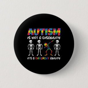 Bóton Redondo 5.08cm Não Uma Deficiência Diferente Capacidade Autismo D