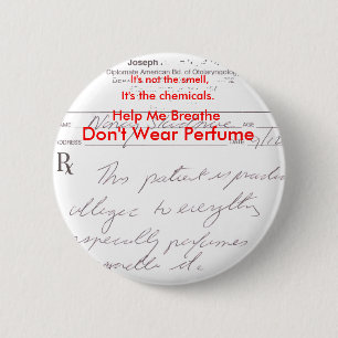 Bóton Redondo 5.08cm Não vestir o perfume