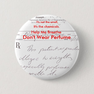 Bóton Redondo 5.08cm Não vestir o perfume