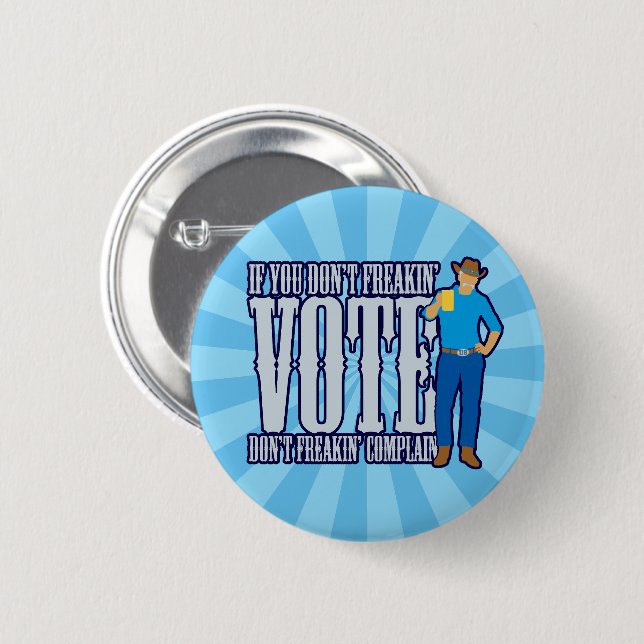 Bóton Redondo 5.08cm Não VOTE Não Reclamar (Frente & Verso)