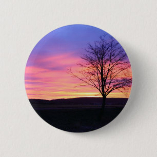 Bóton Redondo 5.08cm Nascer do sol glorioso