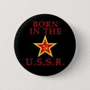 Bóton Redondo 5.08cm Nascer no botão de URSS