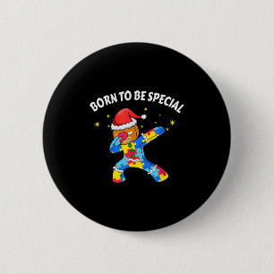 Bóton Redondo 5.08cm Nascido Para Ser Especial Homem de Biscoito Fazend
