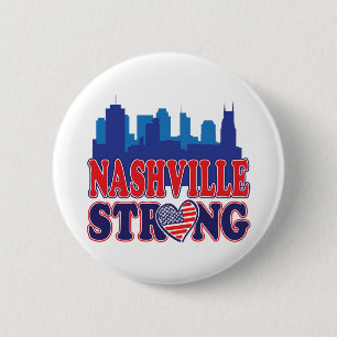 Bóton Redondo 5.08cm Nashville-Strong-USA-Heart