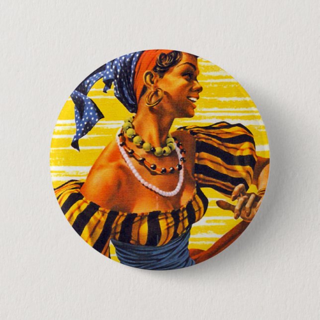 Bóton Redondo 5.08cm Nassau Jet (Frente)