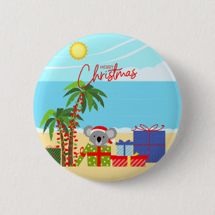 Bóton Redondo 5.08cm Natal da Austrália