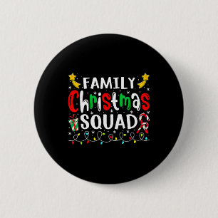 Bóton Redondo 5.08cm Natal da família 2023 Santa Hat Tripulação Brincad
