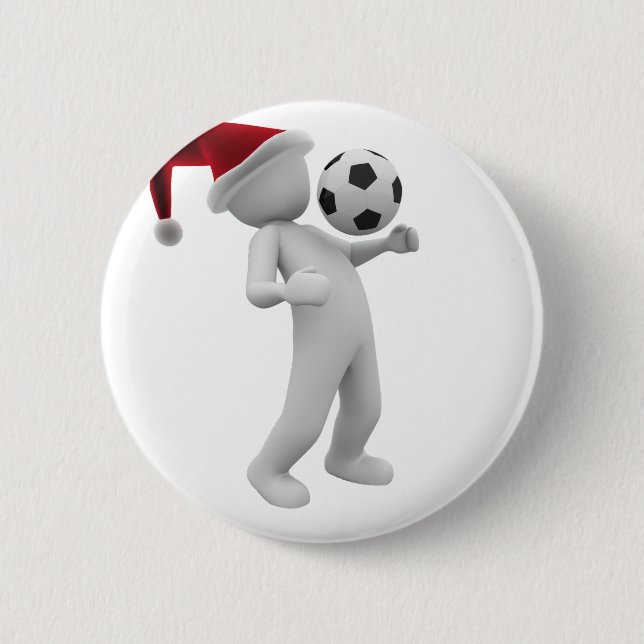 Bóton Redondo 5.08cm natal de futebol (Frente)
