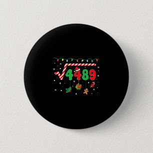 Bóton Redondo 5.08cm Natal Divertido 6 7 Professor de Matemática 67 Mem