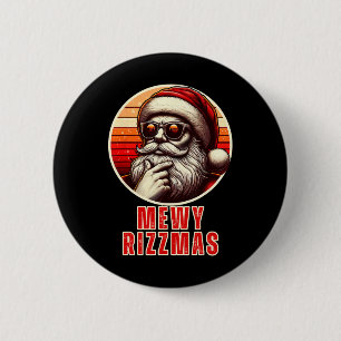 Bóton Redondo 5.08cm Natal Engraçado Mewy Rizzmas Piada do Papai Noel M