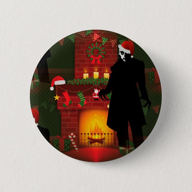 Bóton Redondo 5.08cm natal nosferatu (Frente)