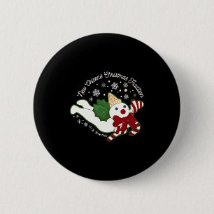 Bóton Redondo 5.08cm Natal Tradicional de Nova Orleans Sr Bingle Homens