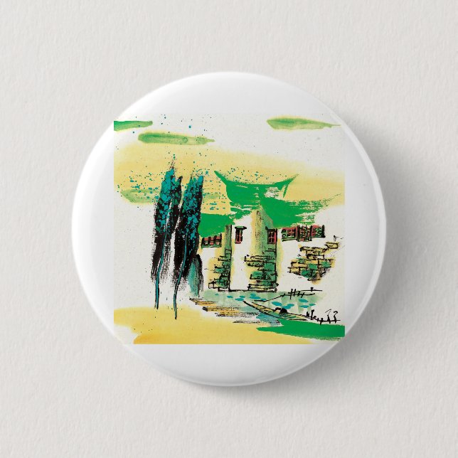 Bóton Redondo 5.08cm Nature Painting Premium (Frente)