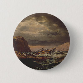 Bóton Redondo 5.08cm Naufrágio na Costa Norueguesa por Johan Dahl