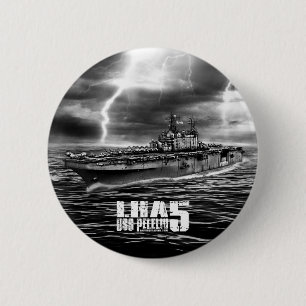 Bóton Redondo 5.08cm Navio de ataque anfíbio Peleliu Button