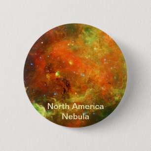 Bóton Redondo 5.08cm Nebulosa da América do Norte
