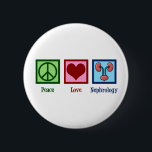 Bóton Redondo 5.08cm Nefrologista Peace Love Nephrology Office<br><div class="desc">Um belo presente nefrologista para um especialista em rins. Design de Nefrologia do Peace Love para o seu médico ou enfermeiro favorito nesse departamento médico com sinal de paz,  coração e desenho de rins cor-de-rosa.</div>